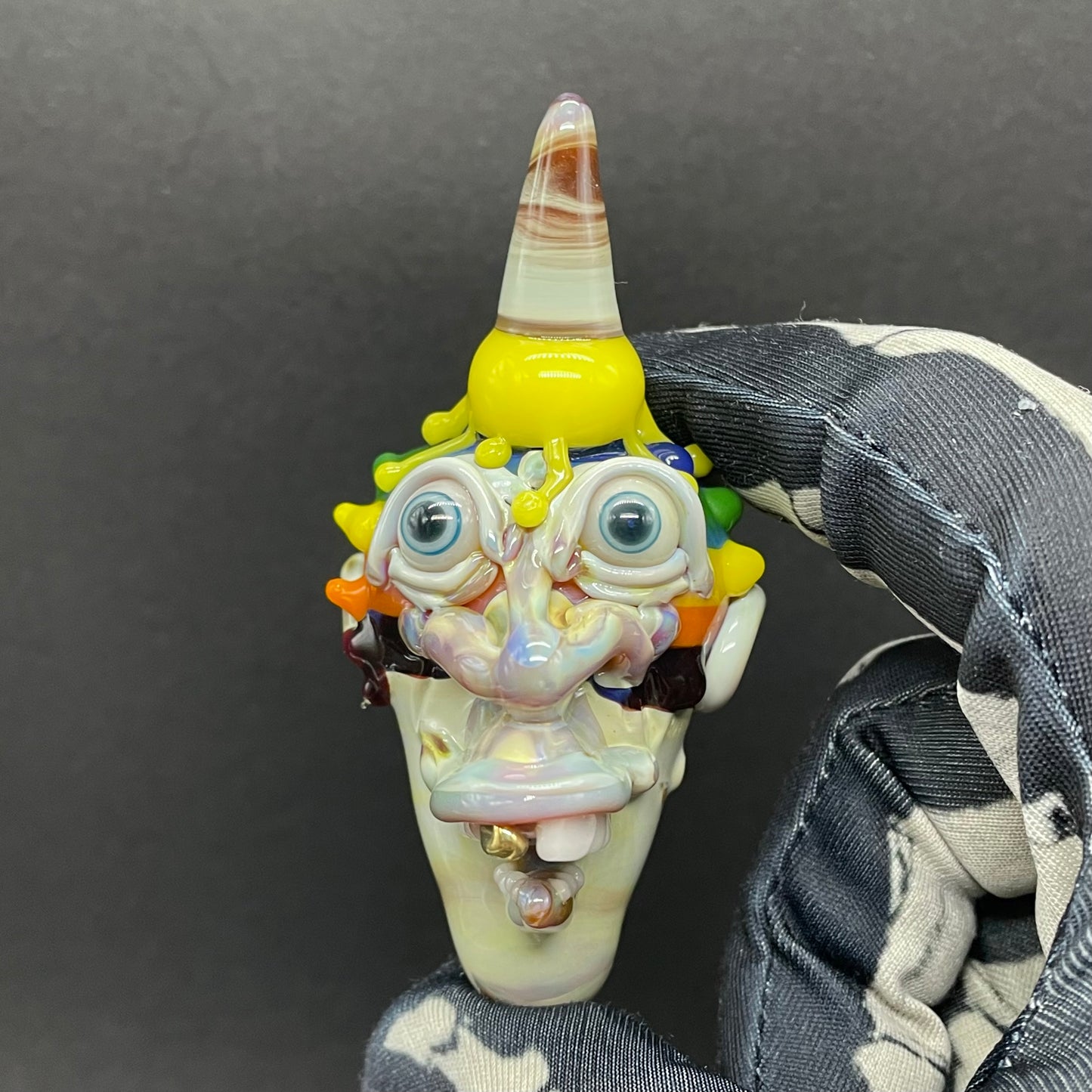 Ice cream kid glass pendant