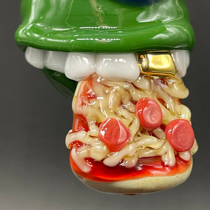 Leonardo Ninja TurtleHandblown Pendant, TMNT Inspired Collectible glass necklace