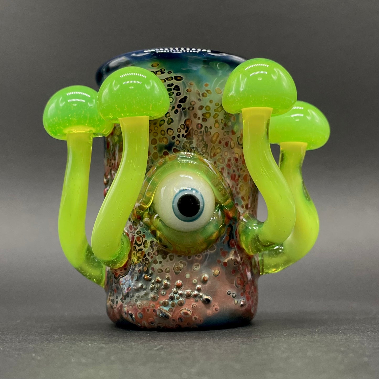 Green slime mushroom shot glass