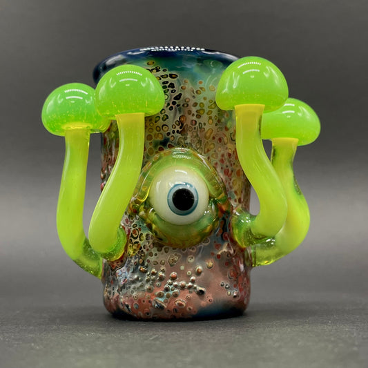 Green slime mushroom shot glass