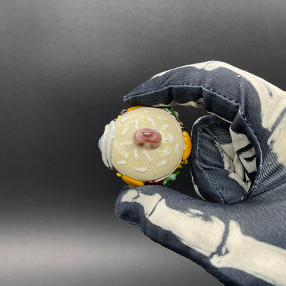 Eye love cheeseburger pendant