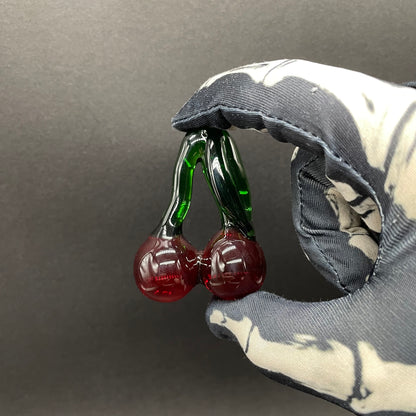 Transparent cherry pendant