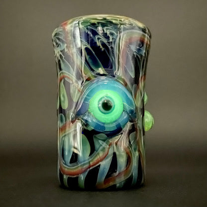 Rainbow cyclops plant pot with drainage holes