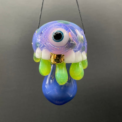 About last night glass mushroom pendant