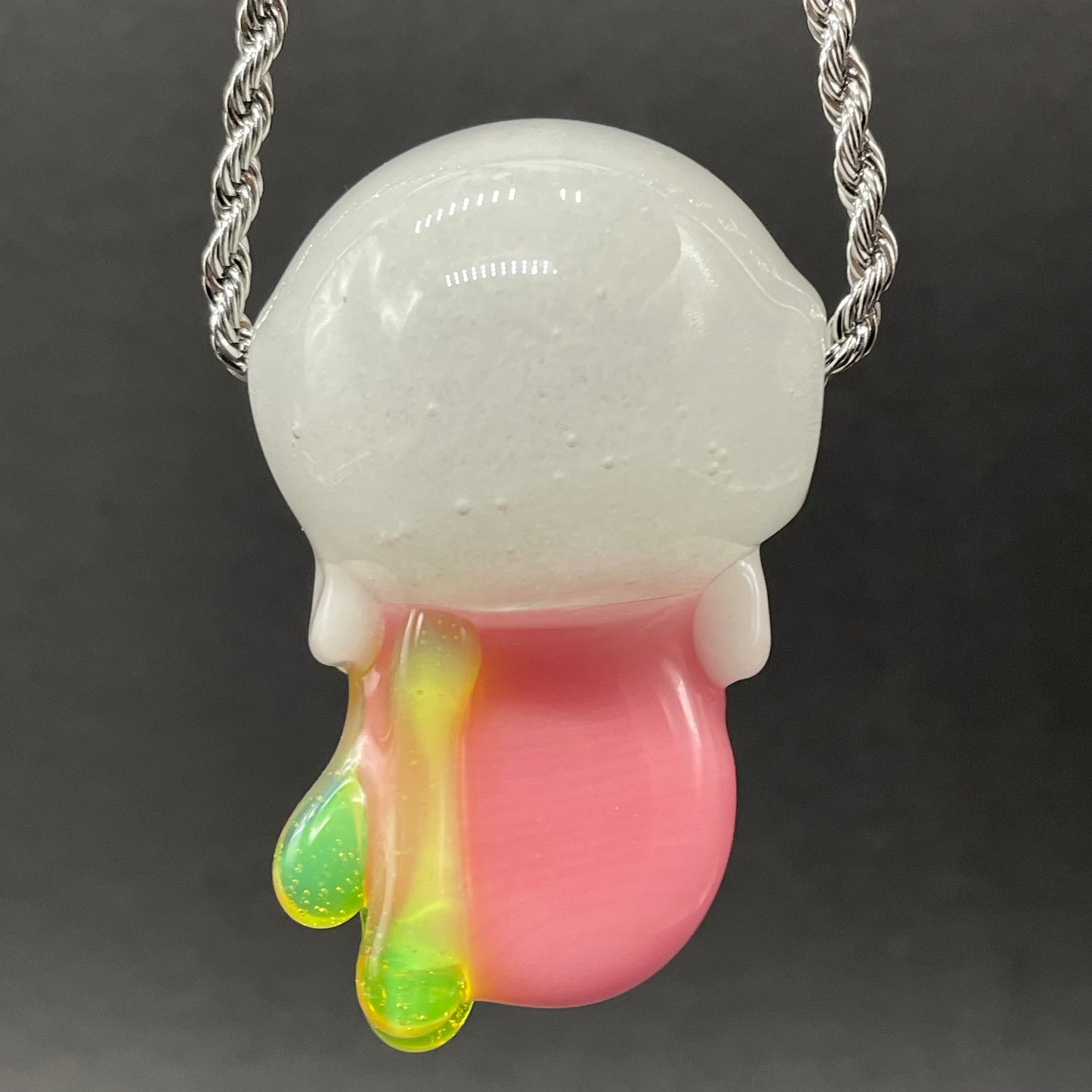 Glow in the dark eye pendant