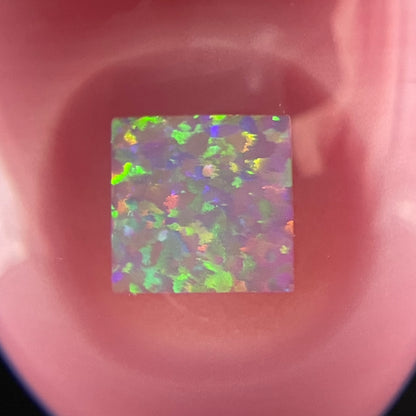 Hand-blown Krusty the clown glass pendant with opal tab - Leviathan Glass original