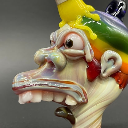 Ice cream kid glass pendant