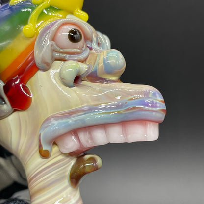 Ice cream kid glass pendant