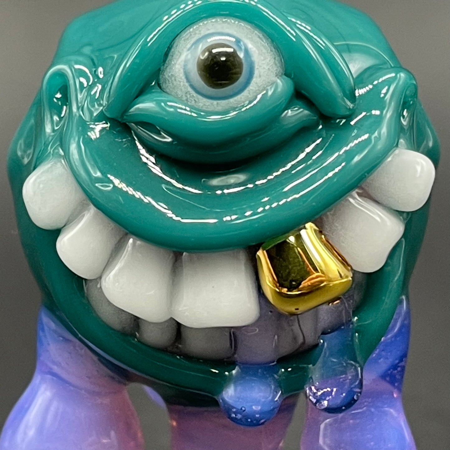 Dripping with sarcasm glass pendant