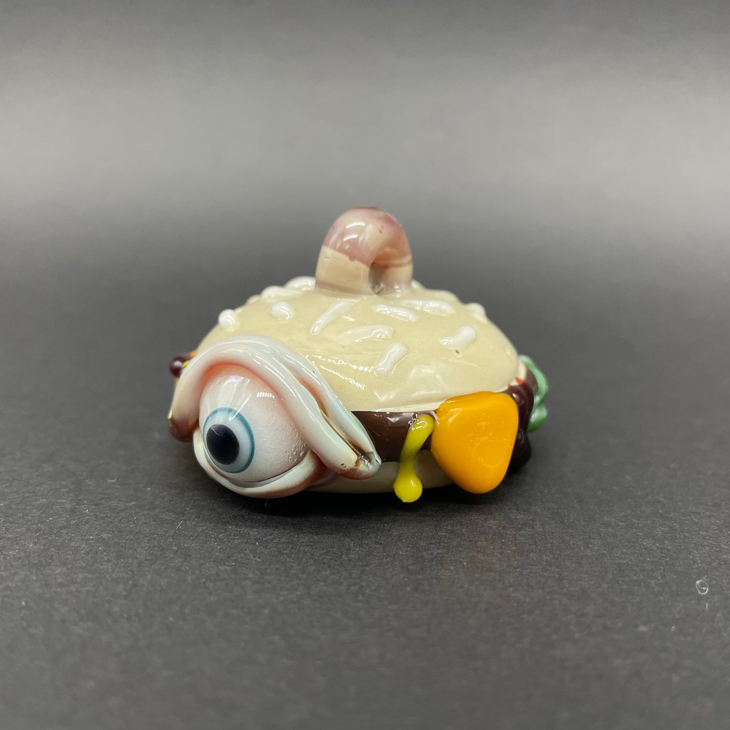 Eye love cheeseburger pendant