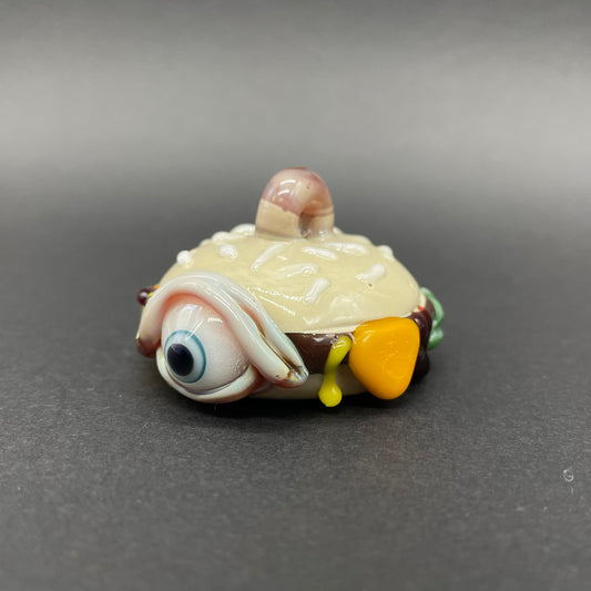 Eye love cheeseburger pendant
