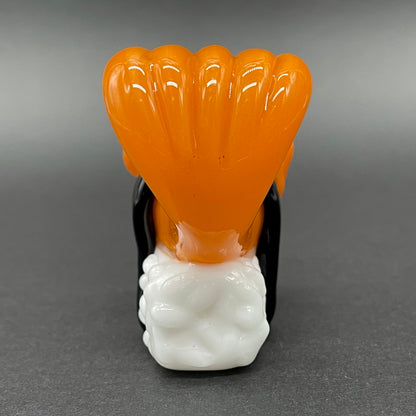 Mutant three eyed fish sushi glass pendant