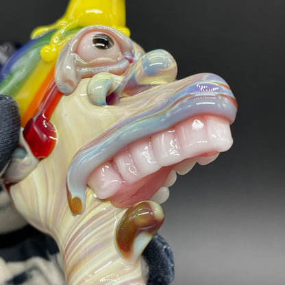 Ice cream kid glass pendant