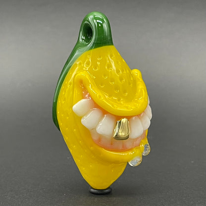 Grinning lemon pendant