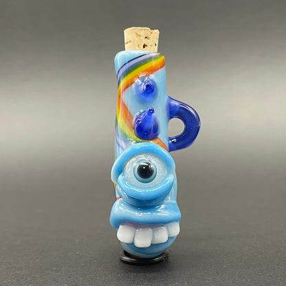 Rainbow cork bottle pendant