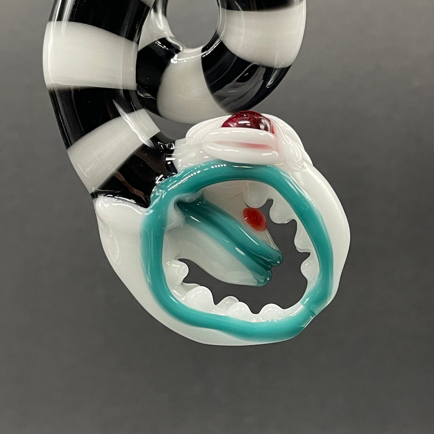 Beetlejuice Inspired solid glass Sandworm  Sculpture