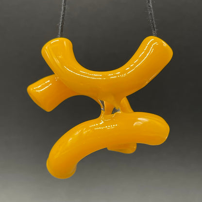 Macaroni and cheese necklace
