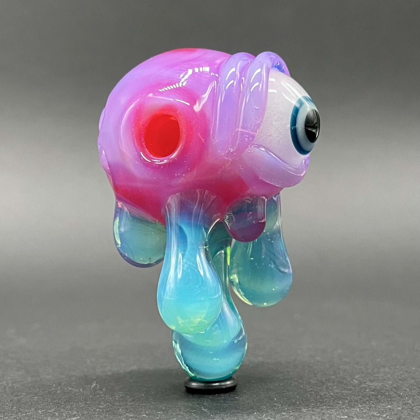 Drippy cyclops glass pendant