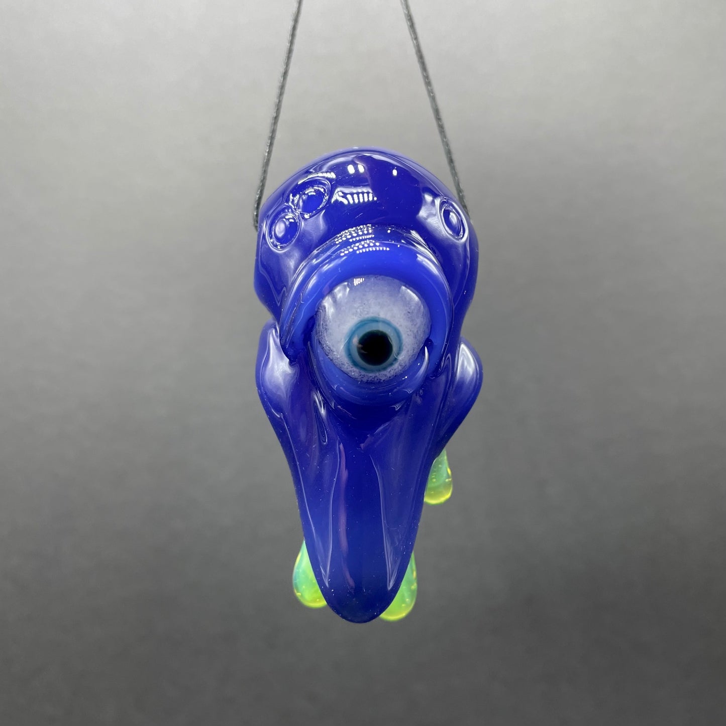 running nose glass pendant