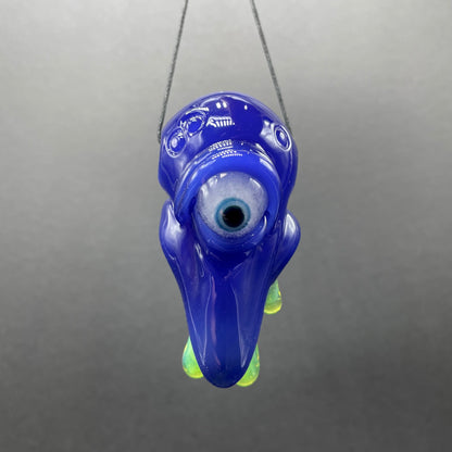 running nose glass pendant