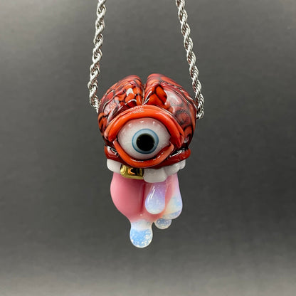 Mastermind glass pendant