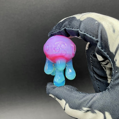 Drippy cyclops glass pendant
