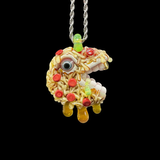Pizza fiend pendant