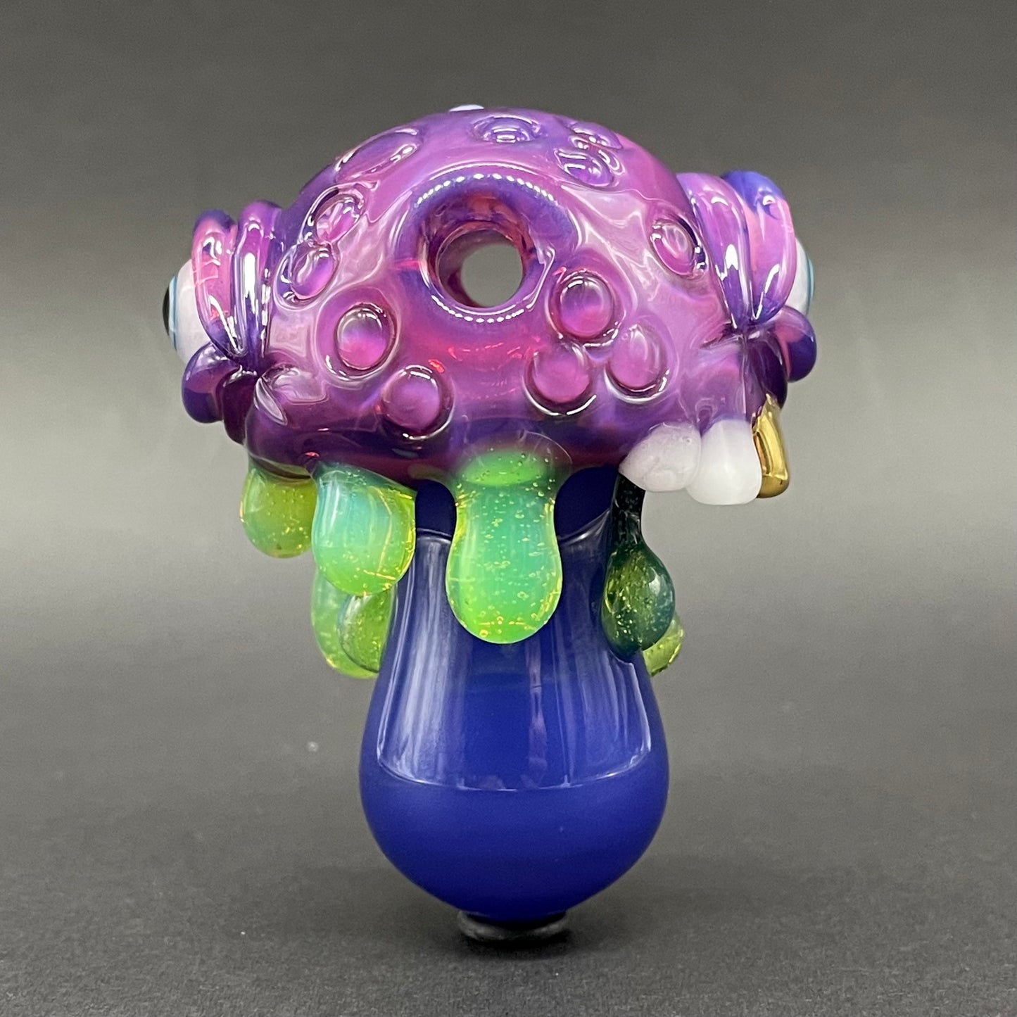 Leviathan Glass About last night glass mushroom pendant - hand-blown art