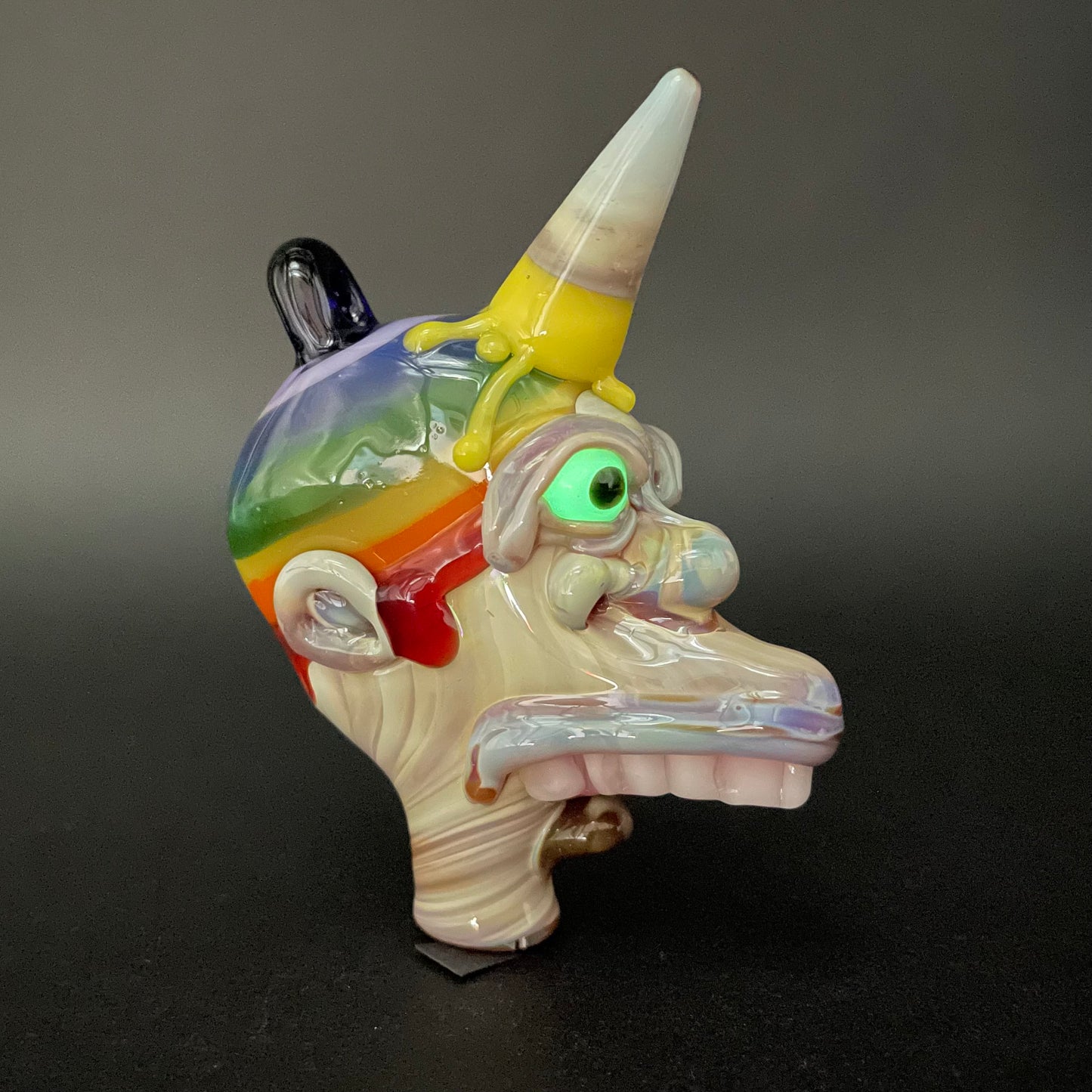 Ice cream kid glass pendant