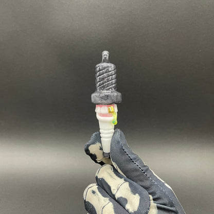 Sparky the Glass spark plug pendant