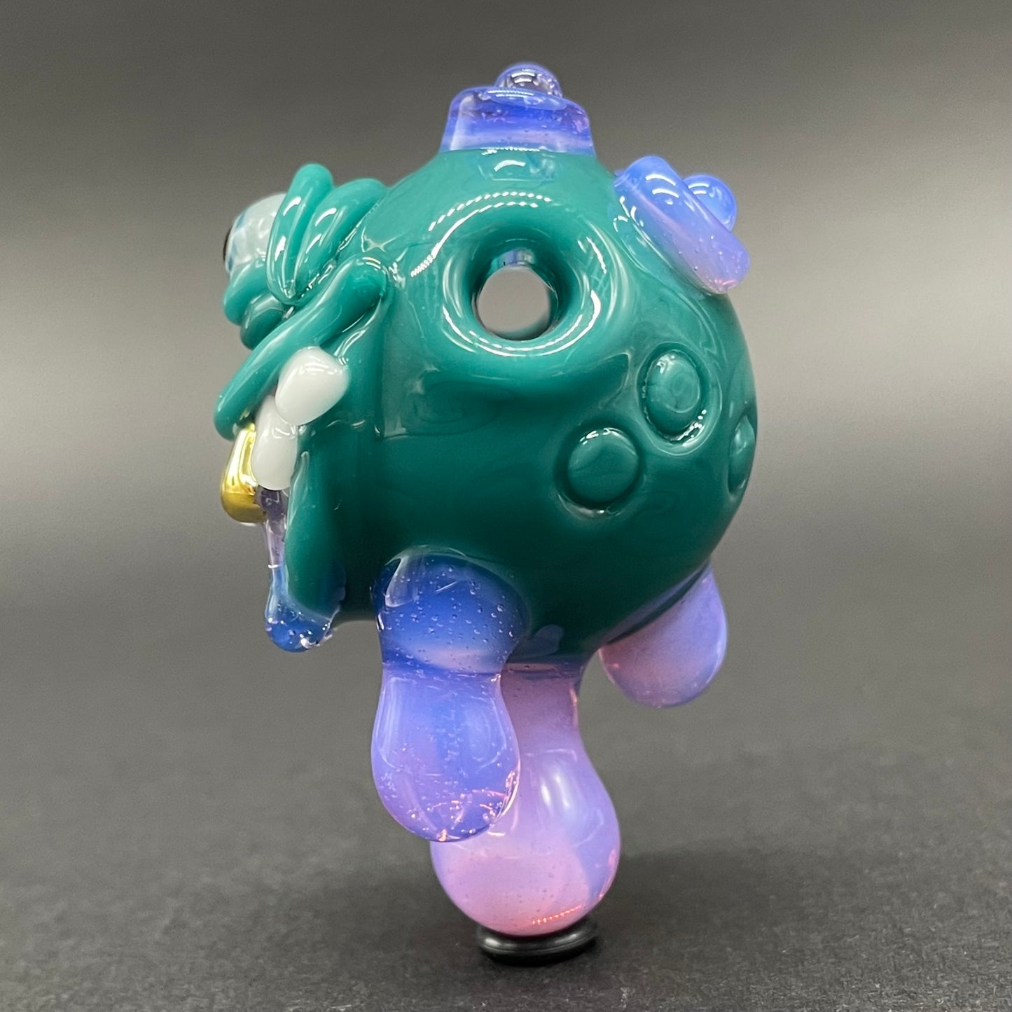 Dripping with sarcasm glass pendant