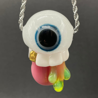 Glow in the dark eye pendant