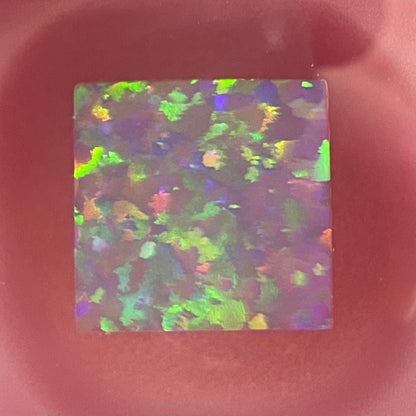 Hand-blown Krusty the clown glass pendant with opal tab - Leviathan Glass original