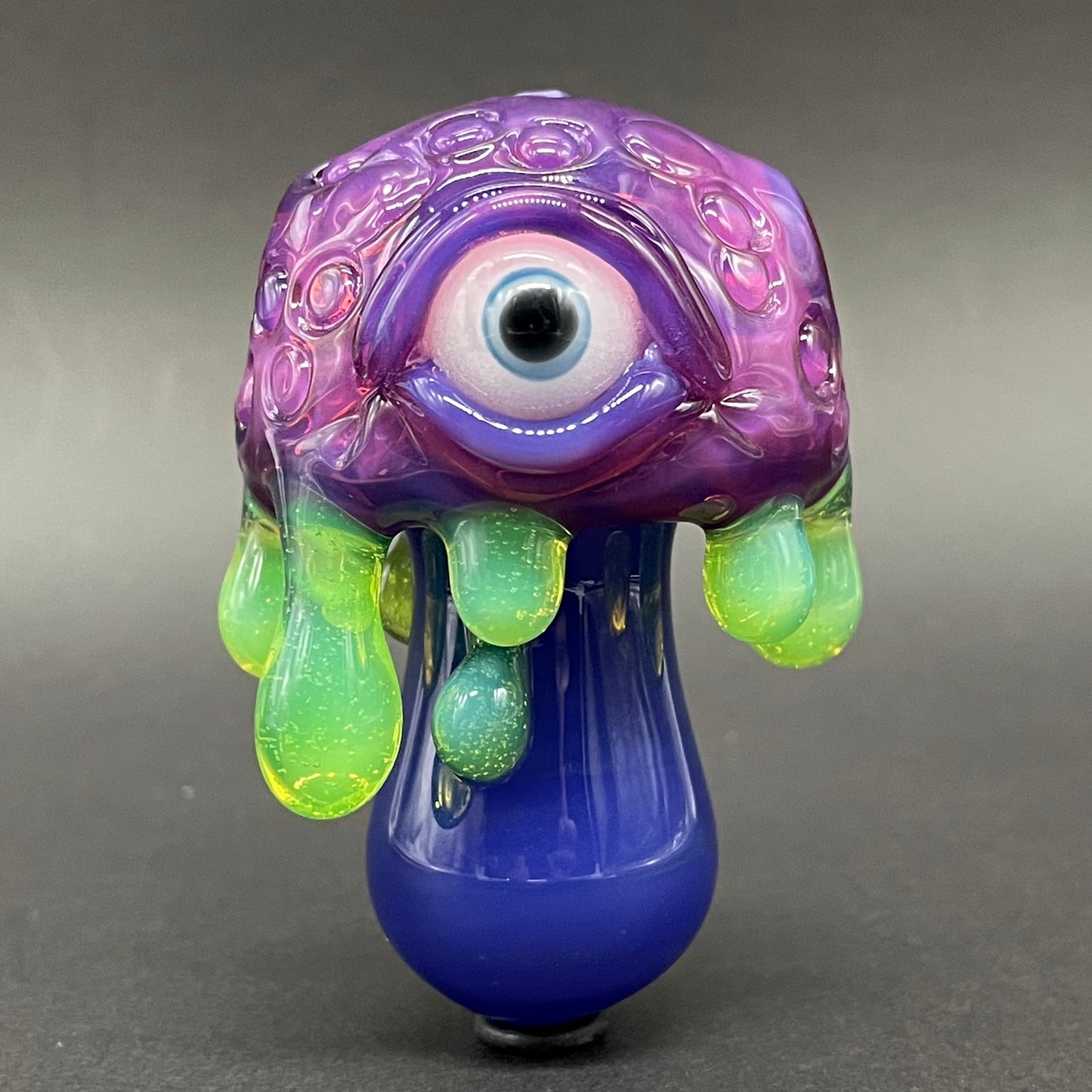 About last night glass mushroom pendant glass art - premium handcrafted piece