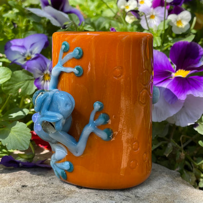 poison dart frog shot glass