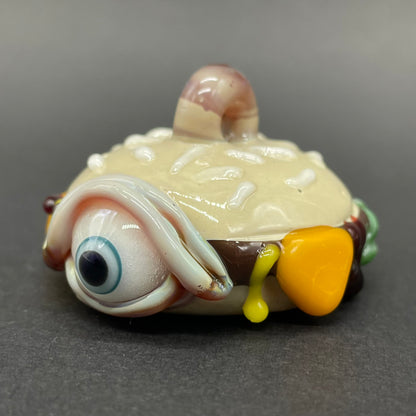 Eye love cheeseburger pendant