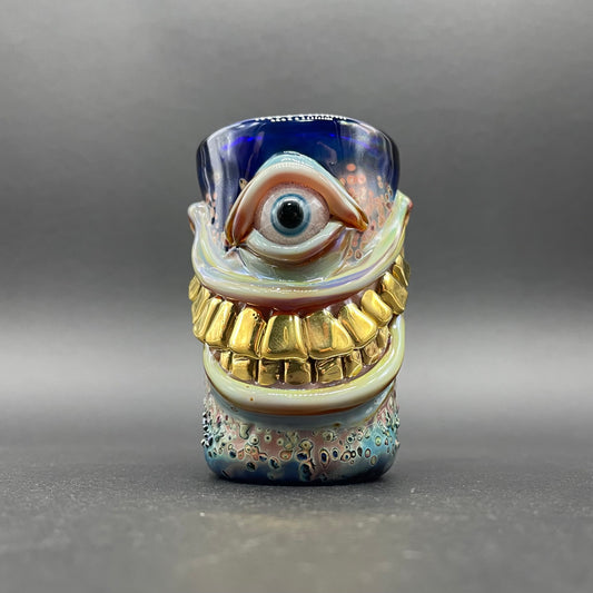 Smiley face shot glass