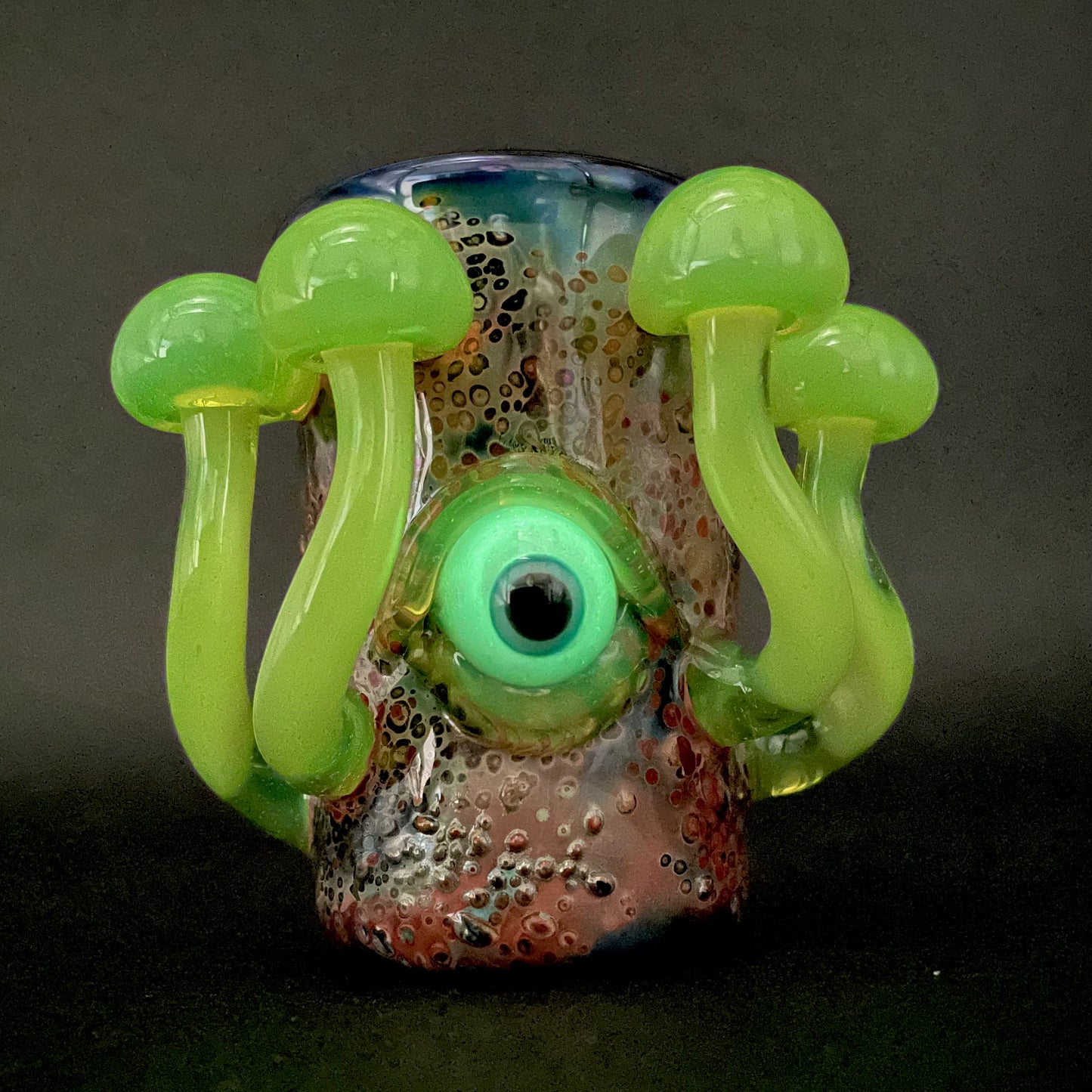 Green slime mushroom shot glass