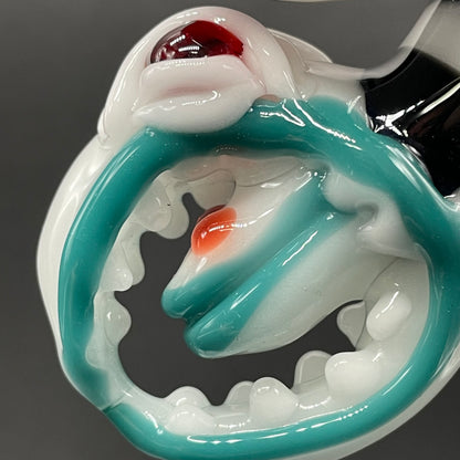 Beetlejuice Inspired solid glass Sandworm  Sculpture