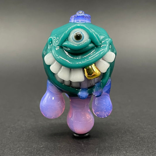 Dripping with sarcasm glass pendant