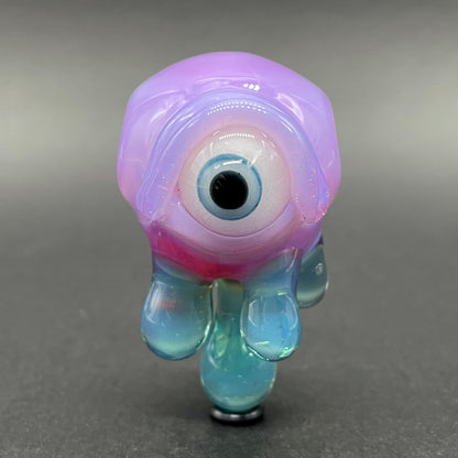 Drippy cyclops glass pendant