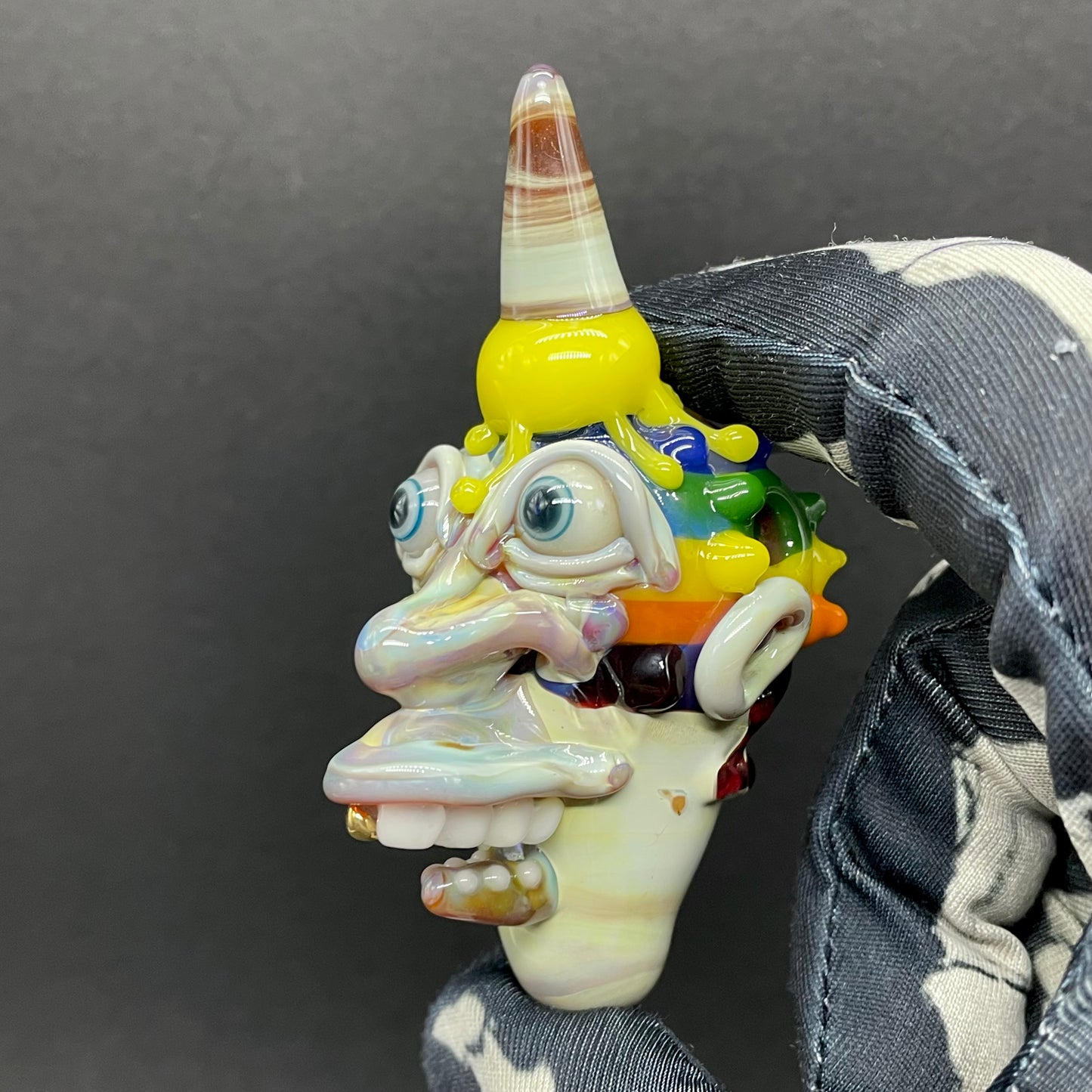 Ice cream kid glass pendant