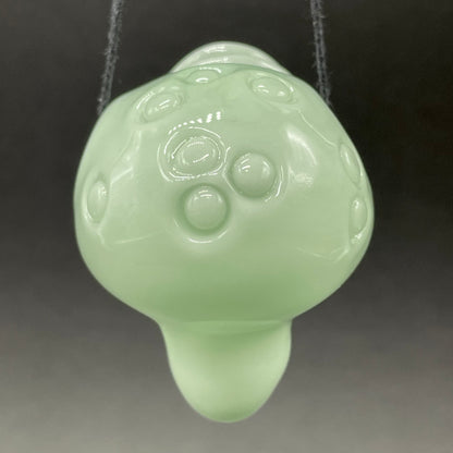 Time manipulating three eye glass alien pendant