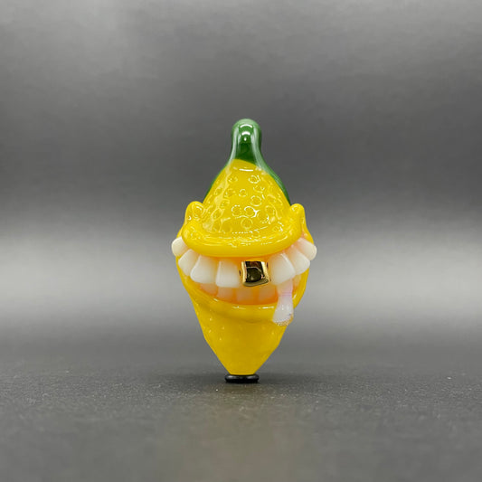 Grinning lemon pendant