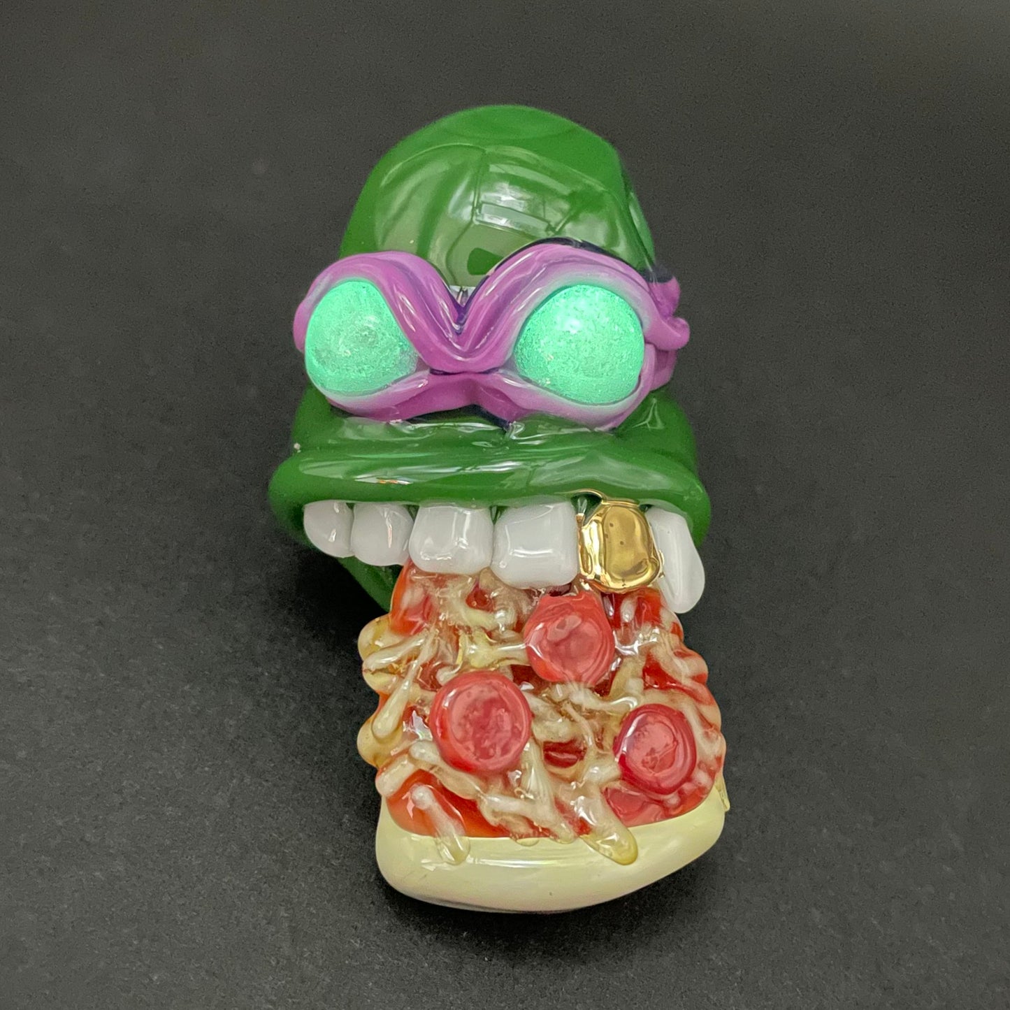 Glass Donatello ninja turtle pendant