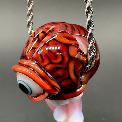 Mastermind glass pendant