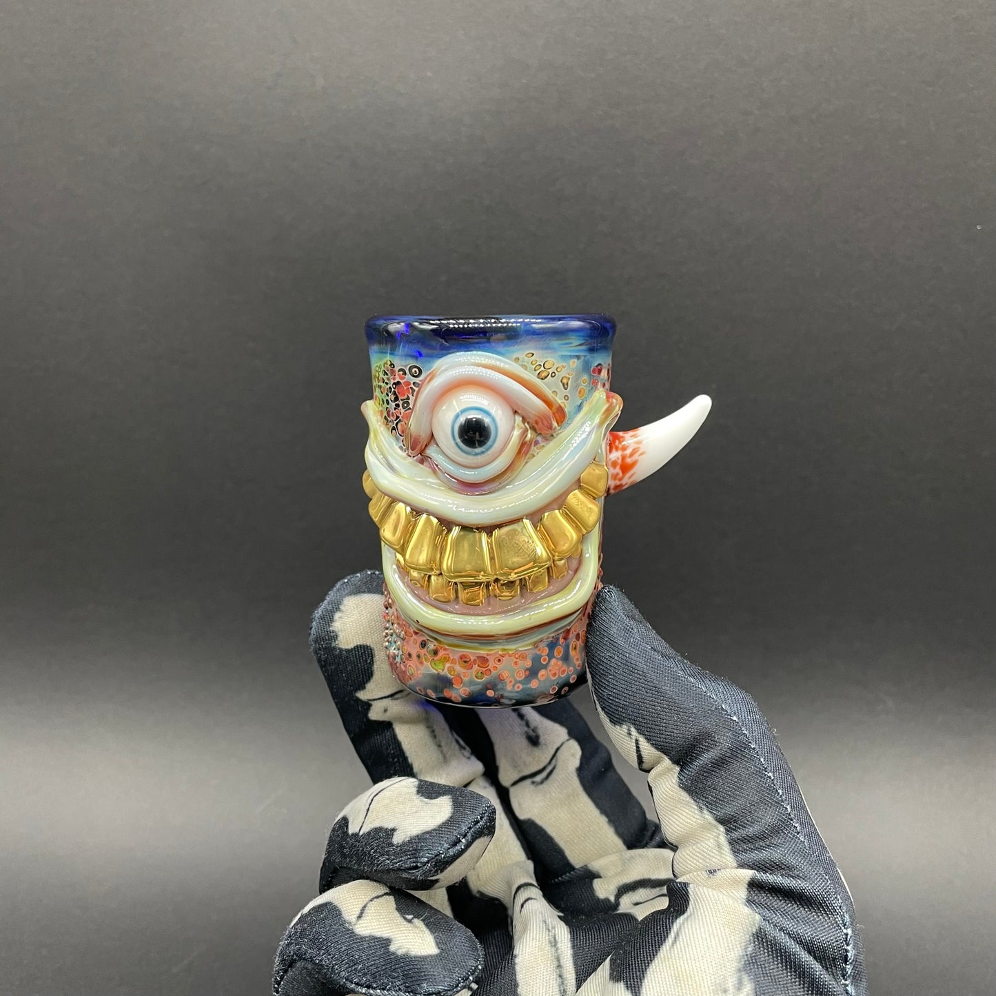 Smiley face shot glass