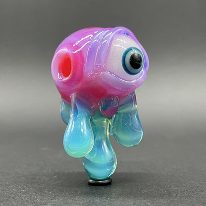Drippy cyclops glass pendant