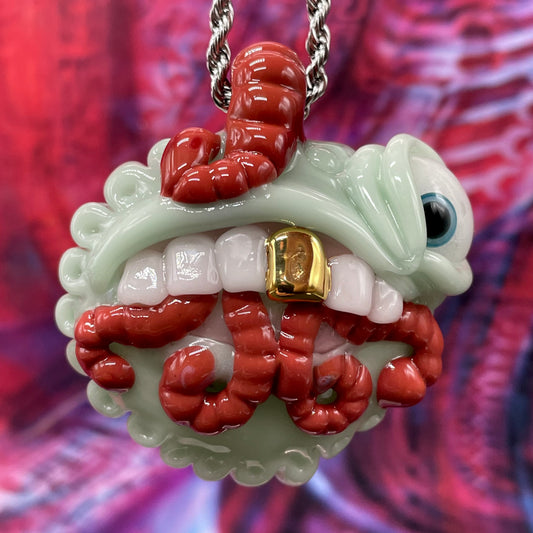 Worm eater pendant