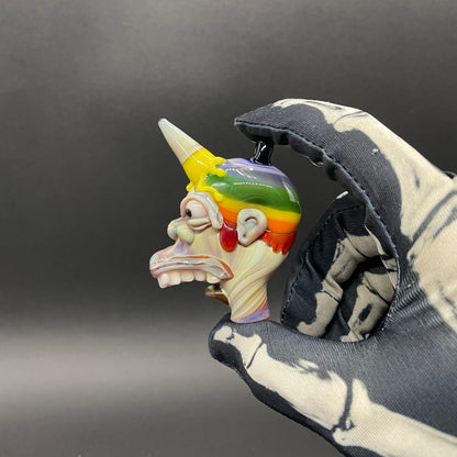 Ice cream kid glass pendant